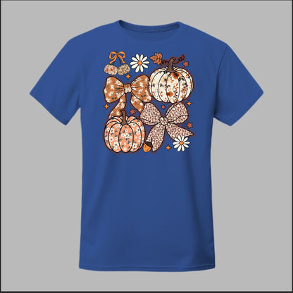 Floral Pumpkins & Bows Tee
