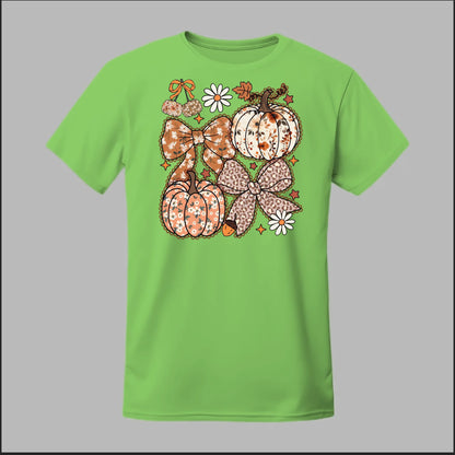 Floral Pumpkins & Bows Tee