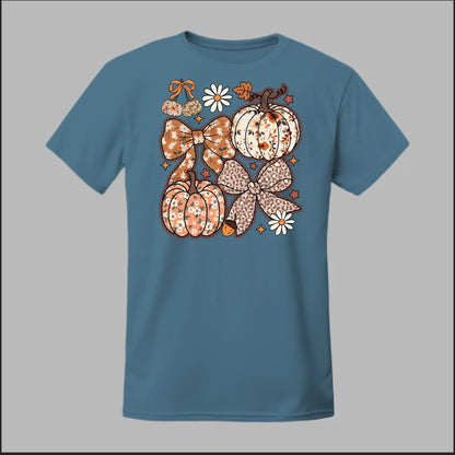 Floral Pumpkins & Bows Tee