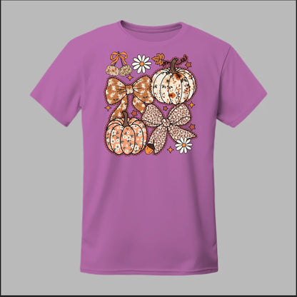 Floral Pumpkins & Bows Tee
