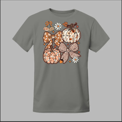 Floral Pumpkins & Bows Tee