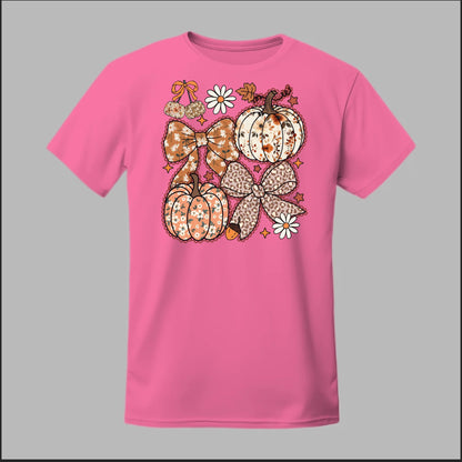 Floral Pumpkins & Bows Tee