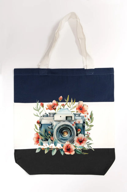 Floral Focus Tote Bag
