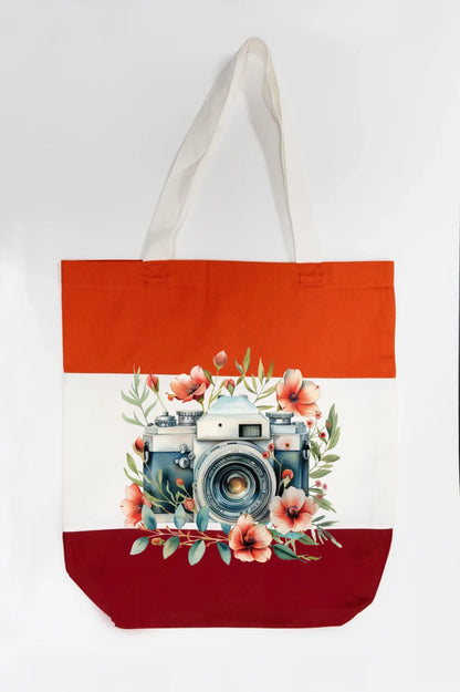 Floral Focus Tote Bag