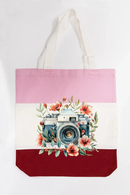 Floral Focus Tote Bag