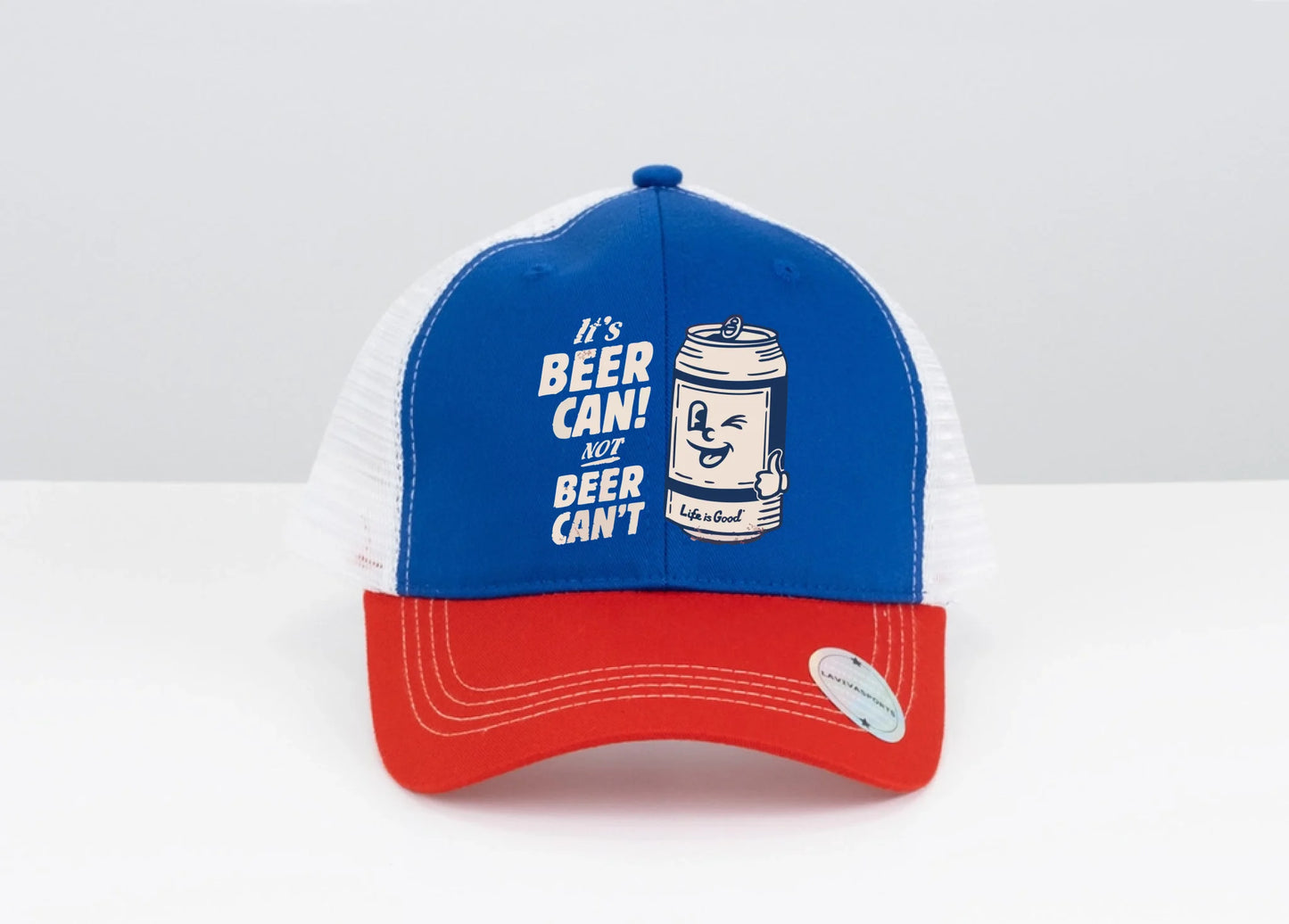 Royal Blue, Red Visor, White