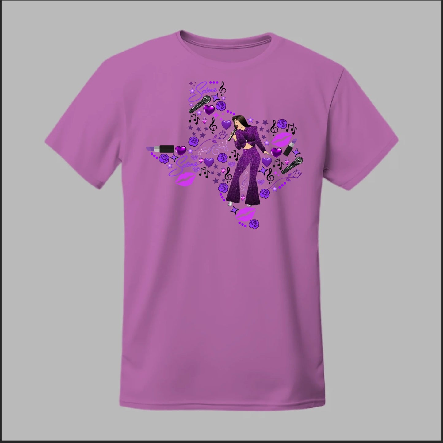 Selena Spotlight in Purple Tee
