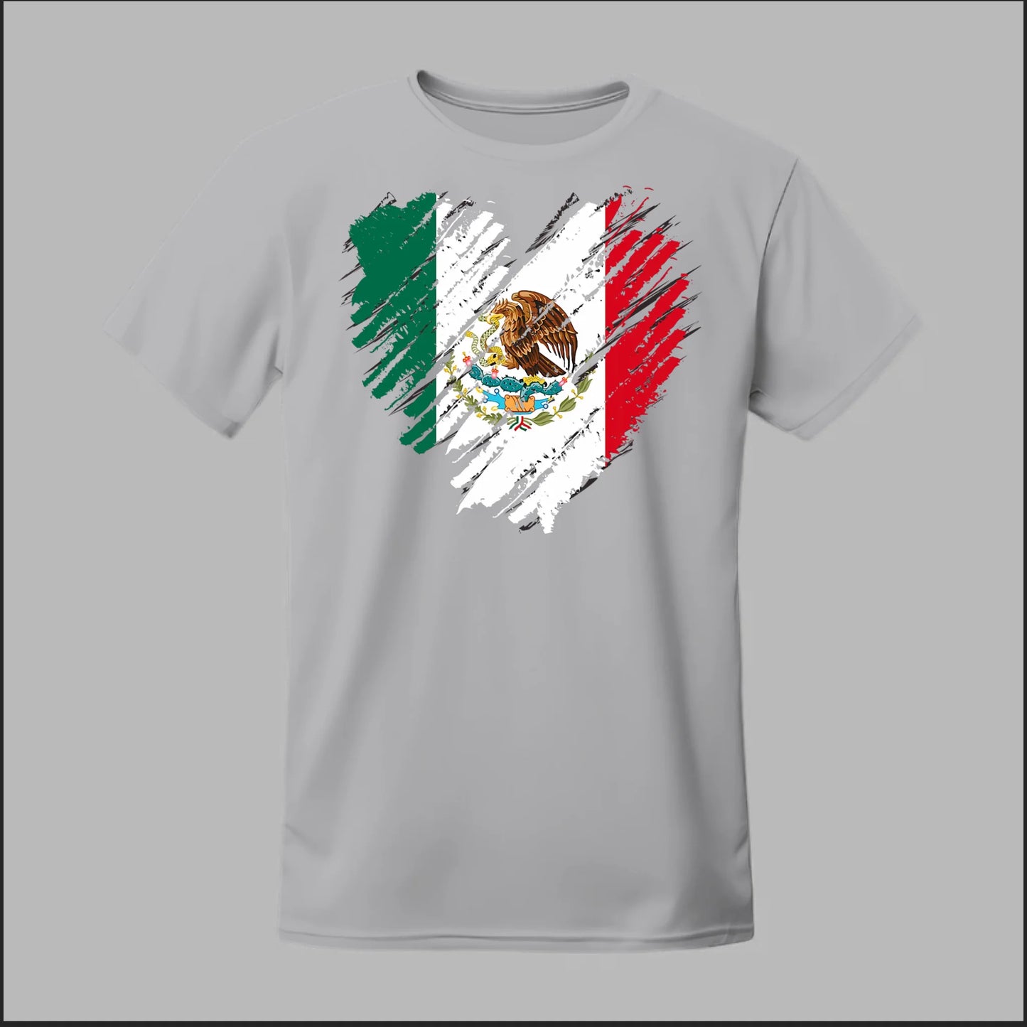 Mexican Flag Heart Tee