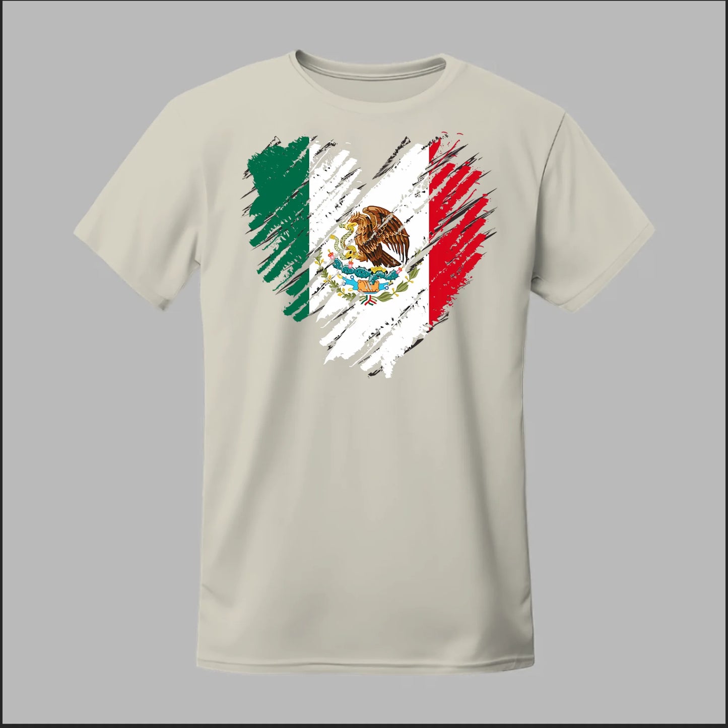 Mexican Flag Heart Tee