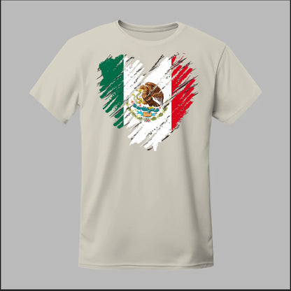 Mexican Flag Heart Tee