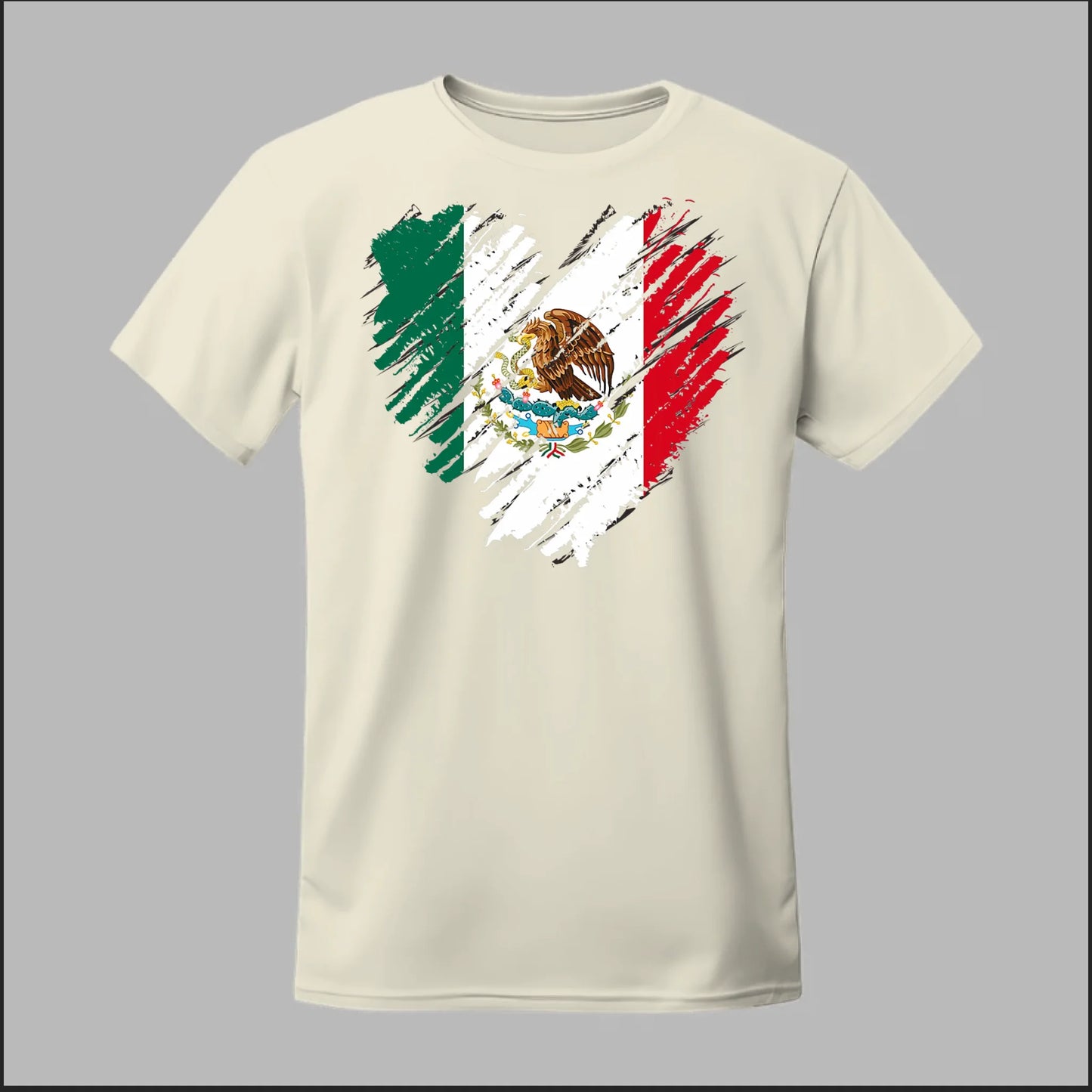 Mexican Flag Heart Tee