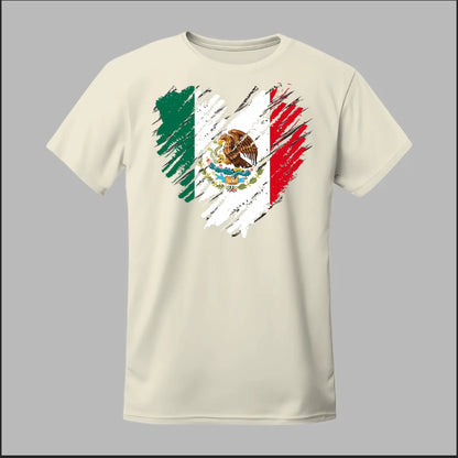 Mexican Flag Heart Tee