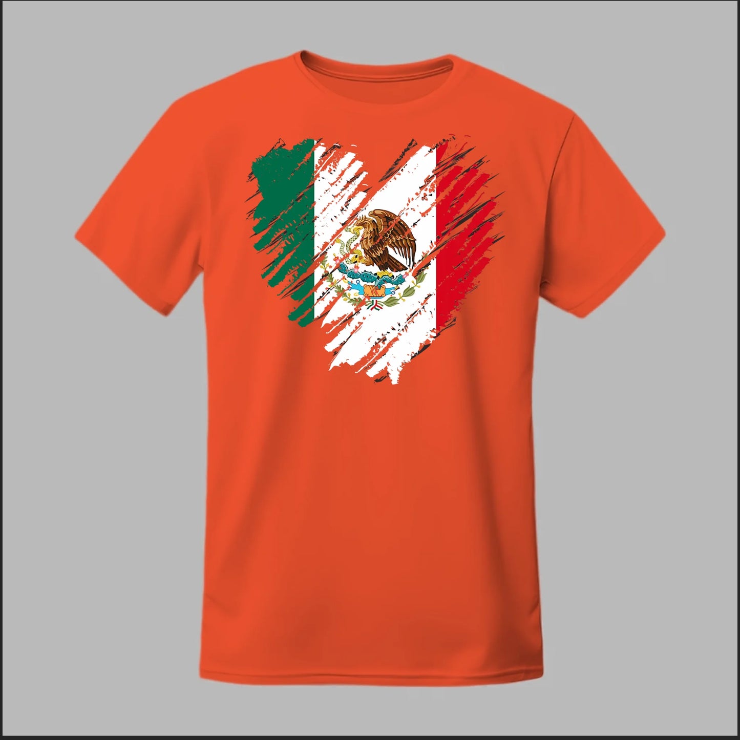 Mexican Flag Heart Tee
