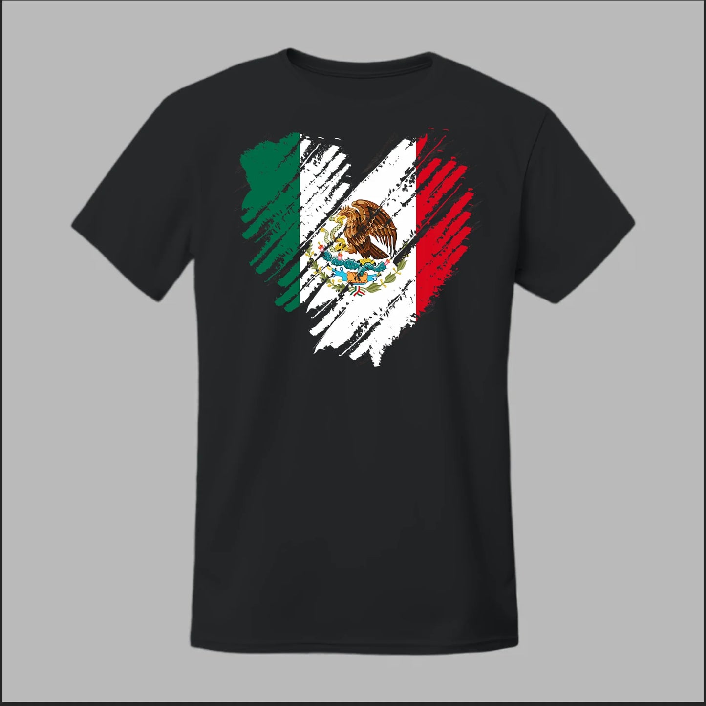 Mexican Flag Heart Tee