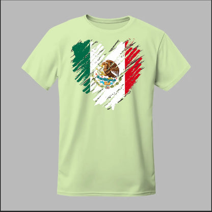 Mexican Flag Heart Tee