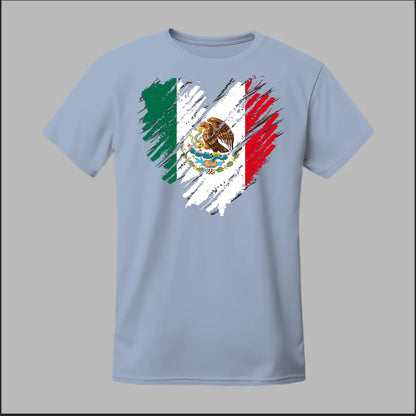Mexican Flag Heart Tee