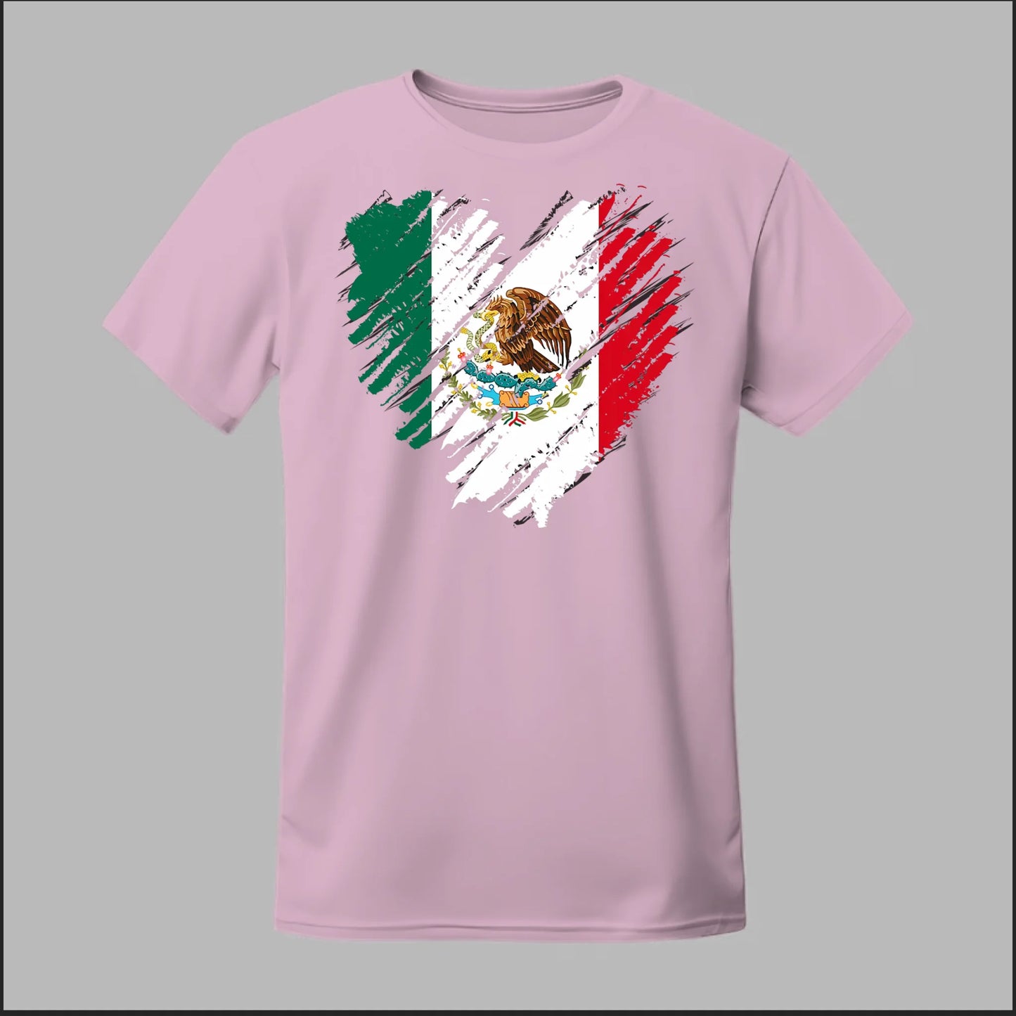 Mexican Flag Heart Tee