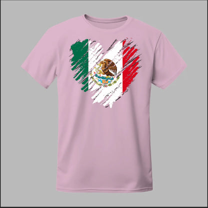 Mexican Flag Heart Tee