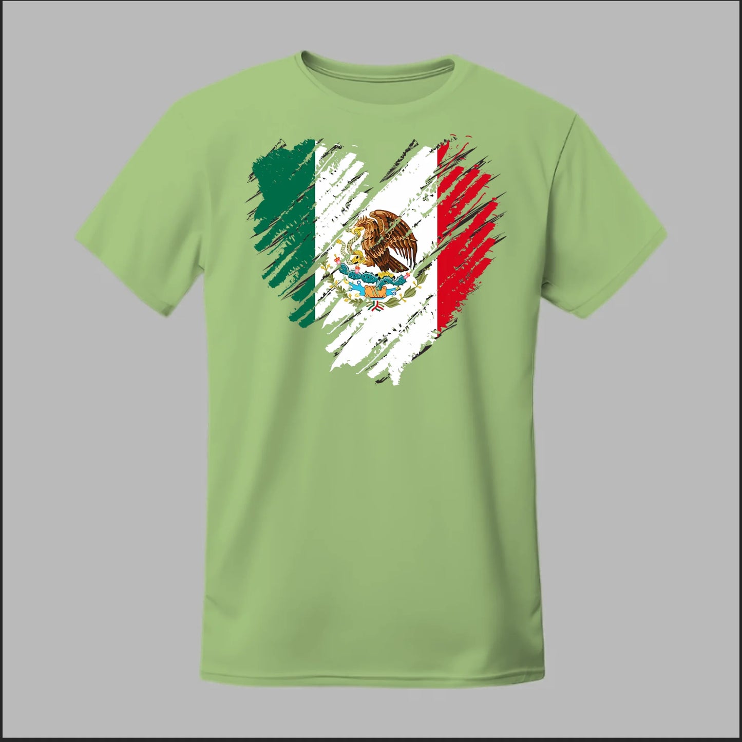 Mexican Flag Heart Tee