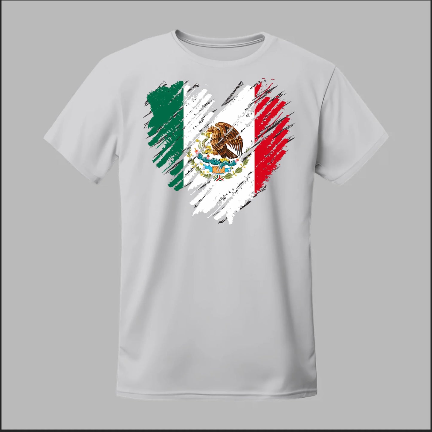 Mexican Flag Heart Tee