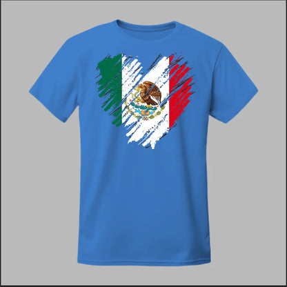 Mexican Flag Heart Tee