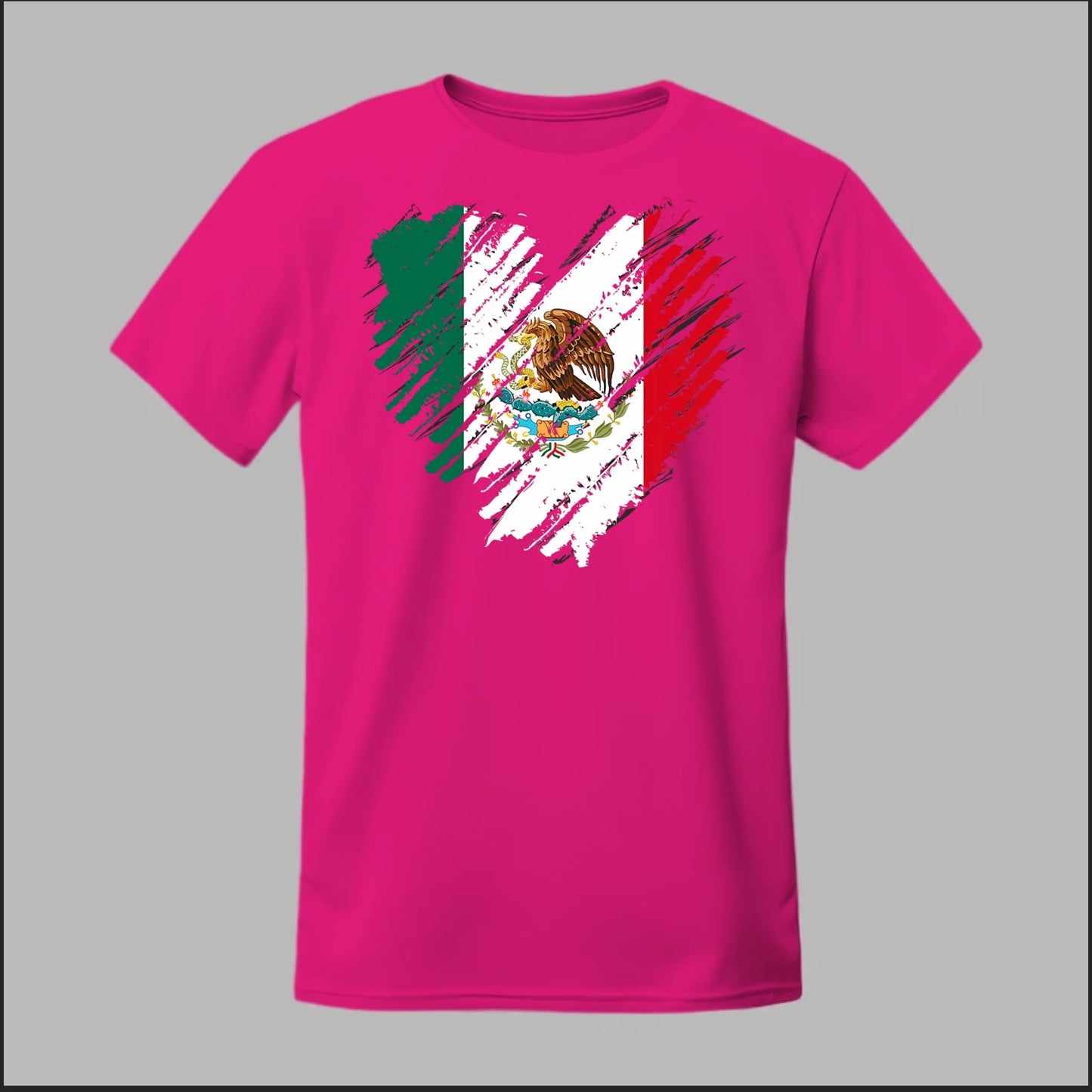 Mexican Flag Heart Tee
