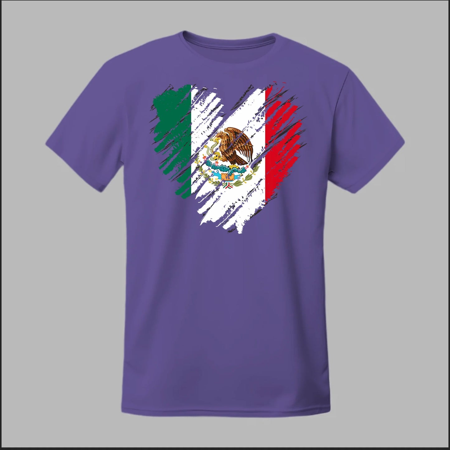 Mexican Flag Heart Tee