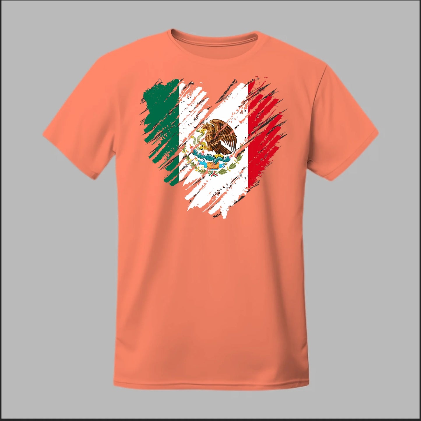 Mexican Flag Heart Tee