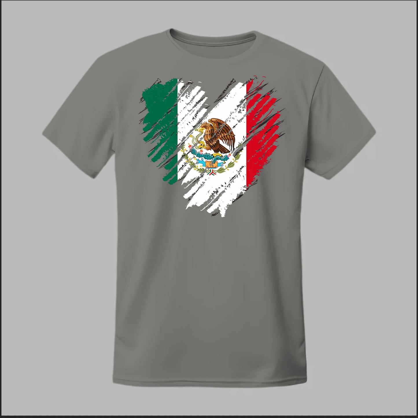 Mexican Flag Heart Tee