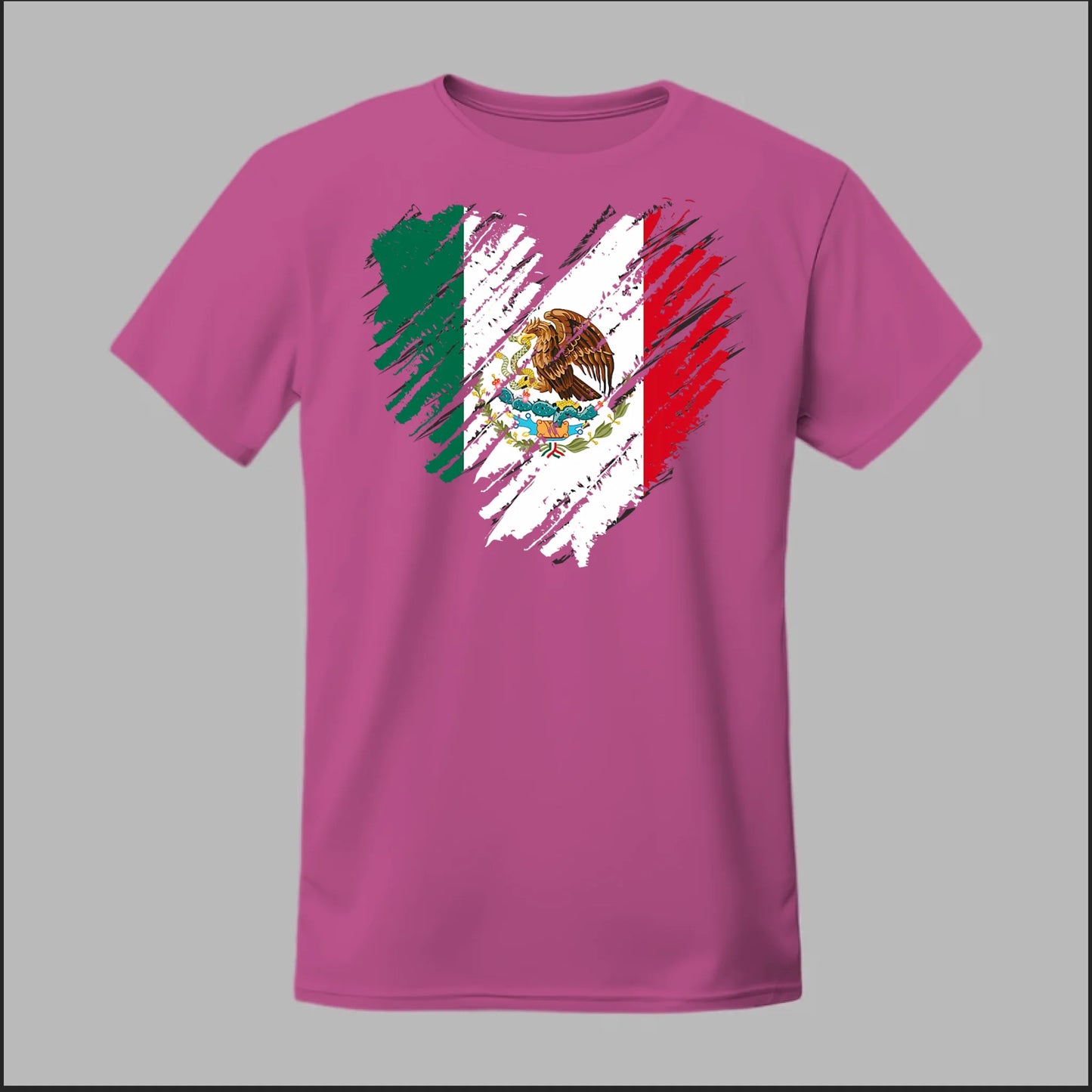 Mexican Flag Heart Tee