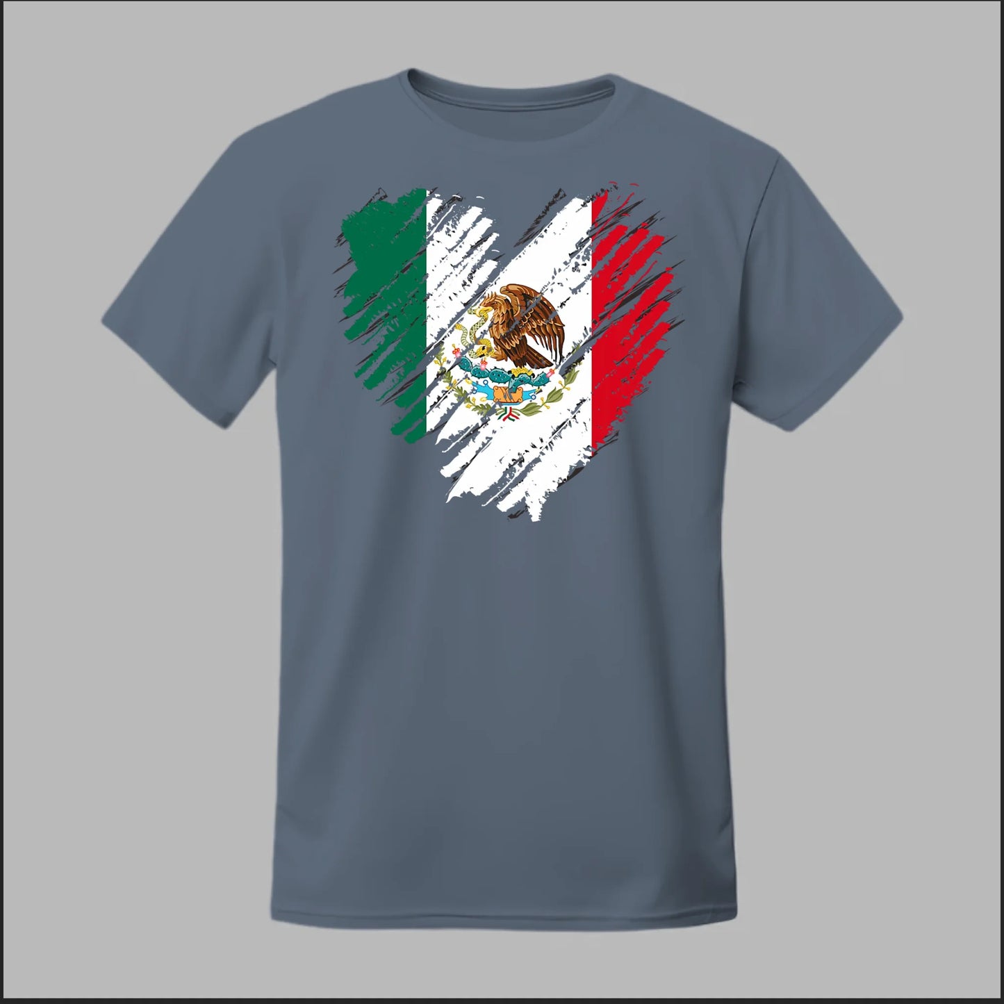 Mexican Flag Heart Tee