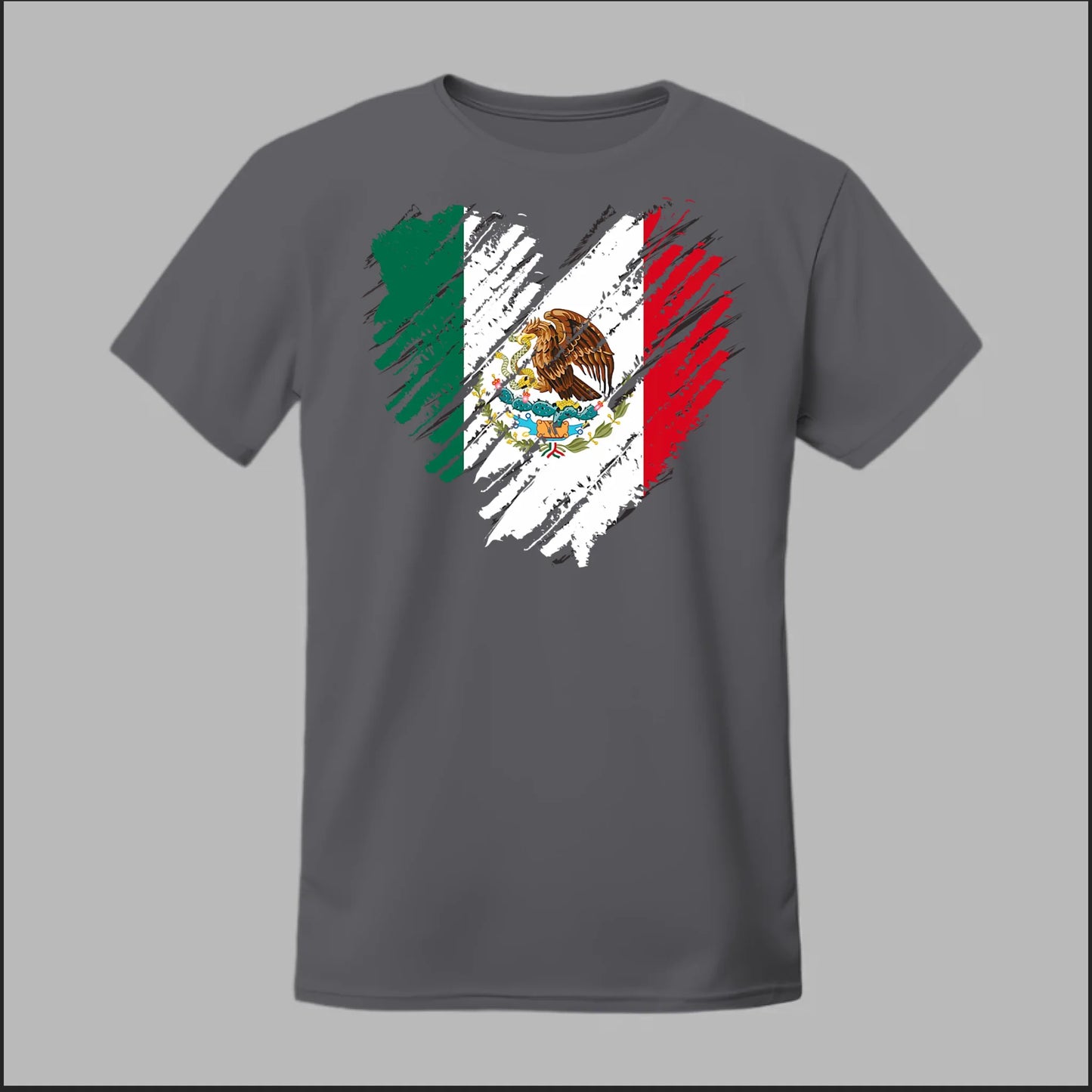 Mexican Flag Heart Tee