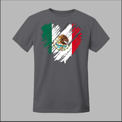 Mexican Flag Heart Tee