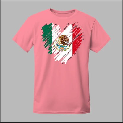 Mexican Flag Heart Tee