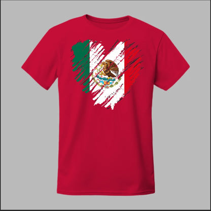 Mexican Flag Heart Tee