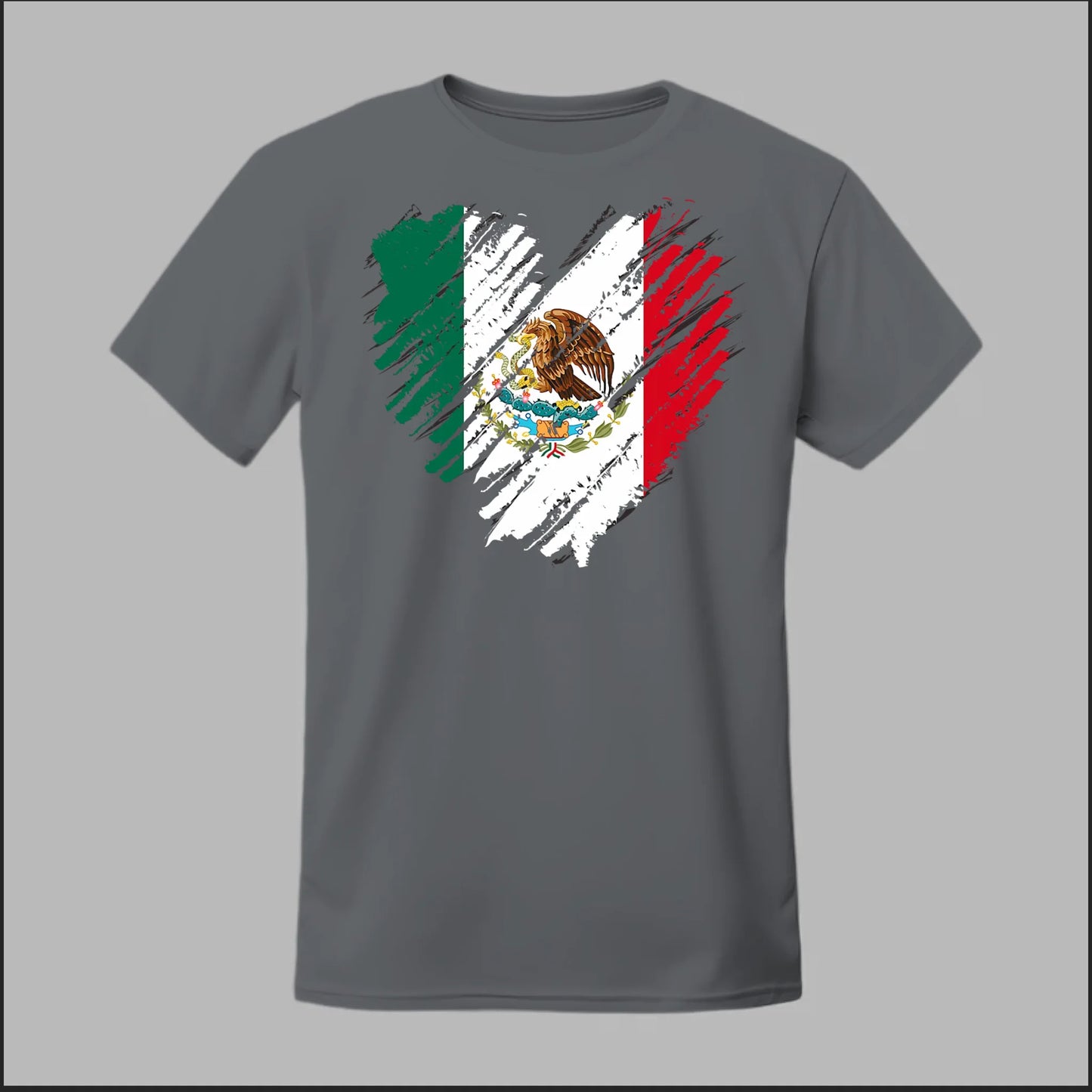 Mexican Flag Heart Tee