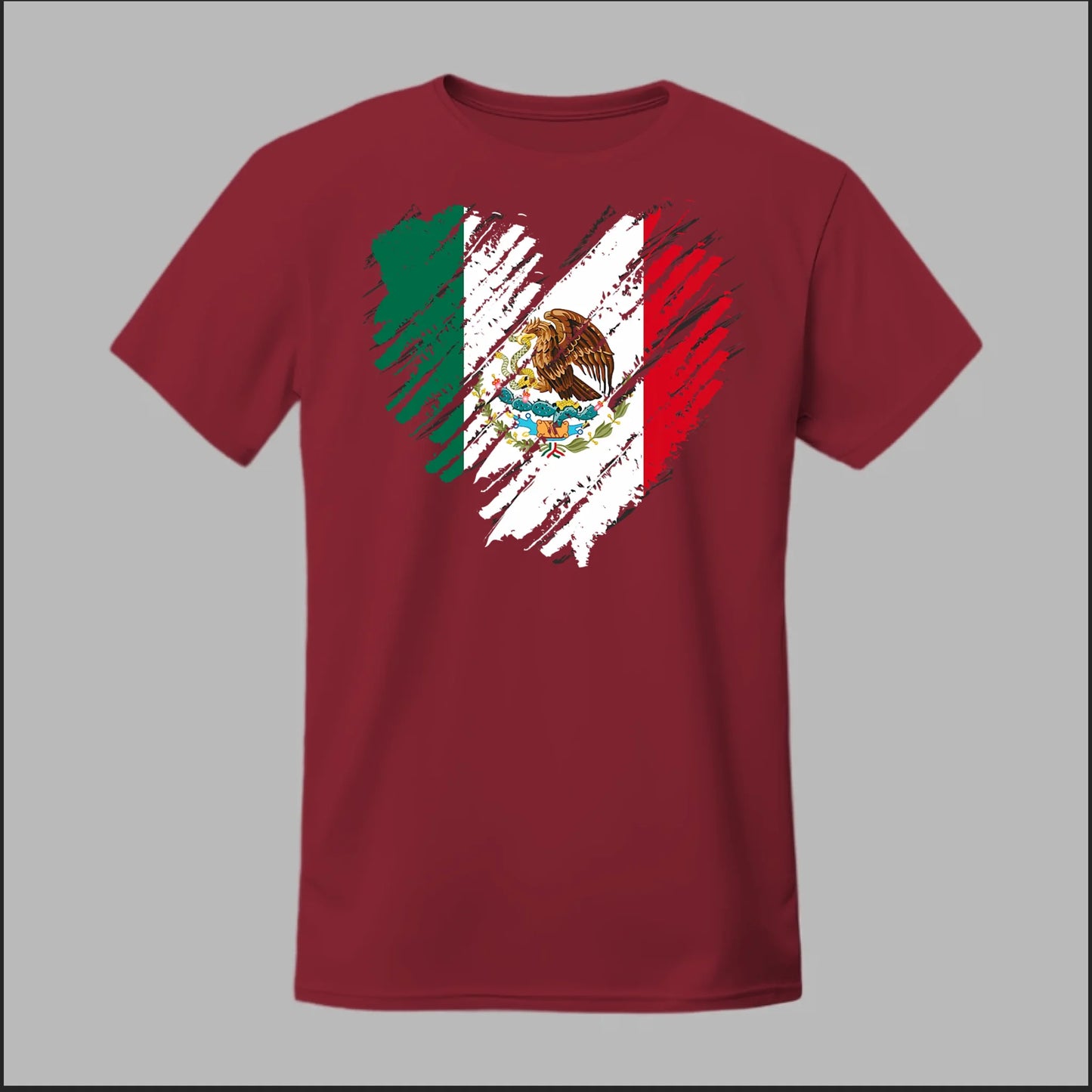 Mexican Flag Heart Tee