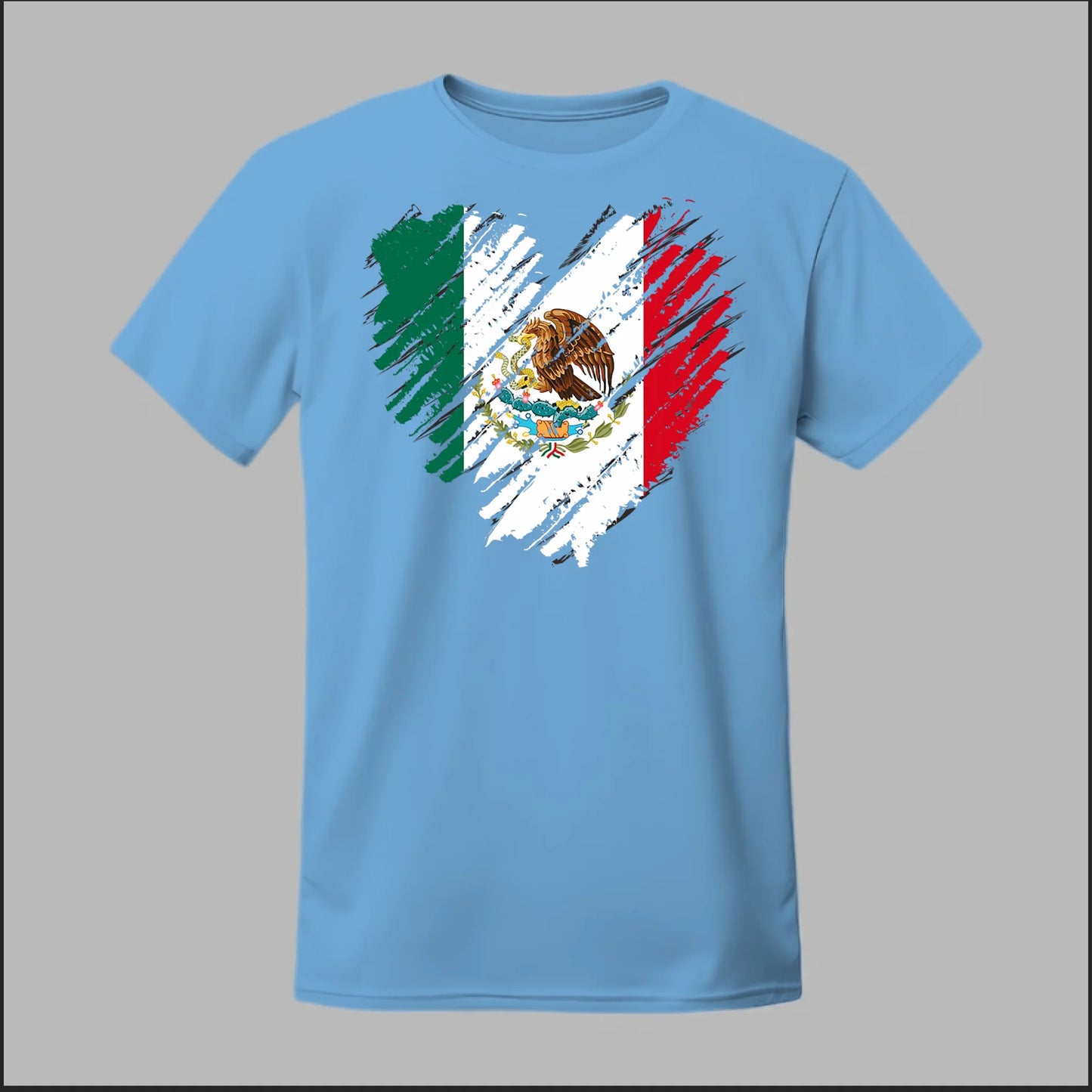 Mexican Flag Heart Tee