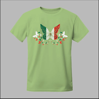 Mexican Flag Butterfly Tee