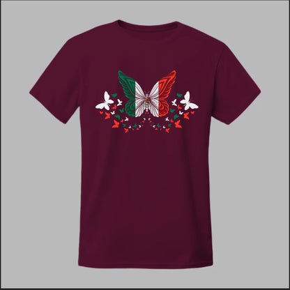 Mexican Flag Butterfly Tee