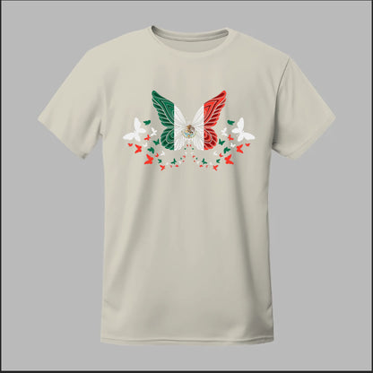 Mexican Flag Butterfly Tee