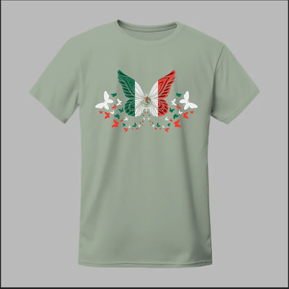 Mexican Flag Butterfly Tee