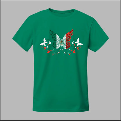Mexican Flag Butterfly Tee