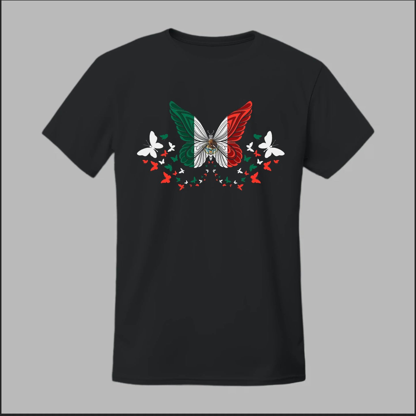 Mexican Flag Butterfly Tee