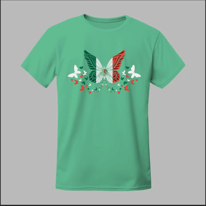 Mexican Flag Butterfly Tee