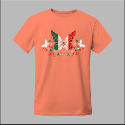 Mexican Flag Butterfly Tee