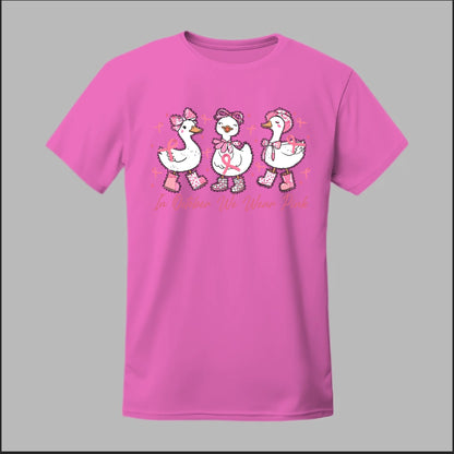 In October We Wear Pink Geese Tee
