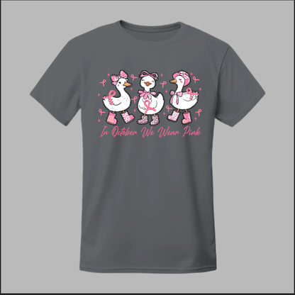 In October We Wear Pink Geese Tee