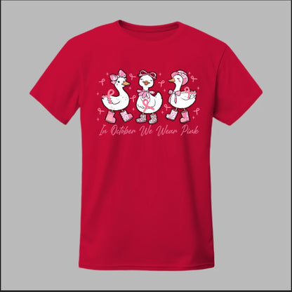 In October We Wear Pink Geese Tee