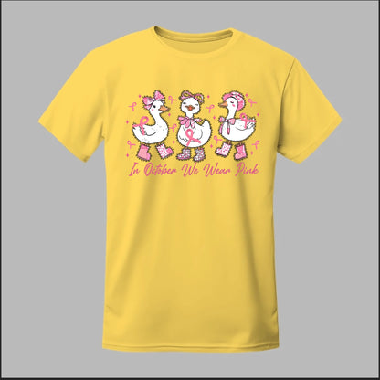 In October We Wear Pink Geese Tee